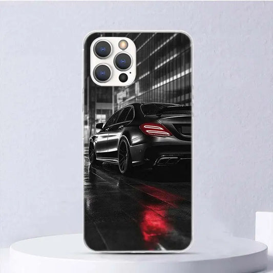 Coque de téléphone à motif de voiture de sport Mercedes 