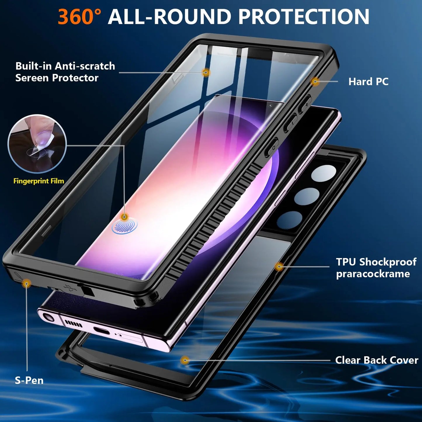 Waterproof Phone Case for Samsung