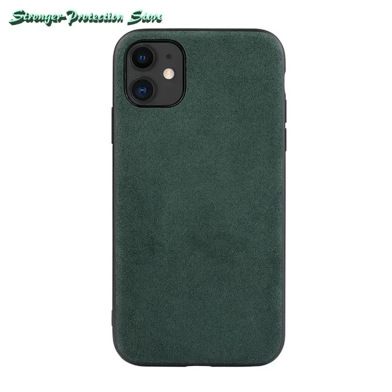 Coque de téléphone en Alcantara italien 