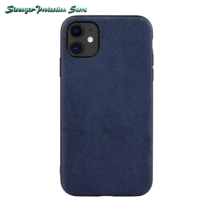 Coque de téléphone en Alcantara italien 